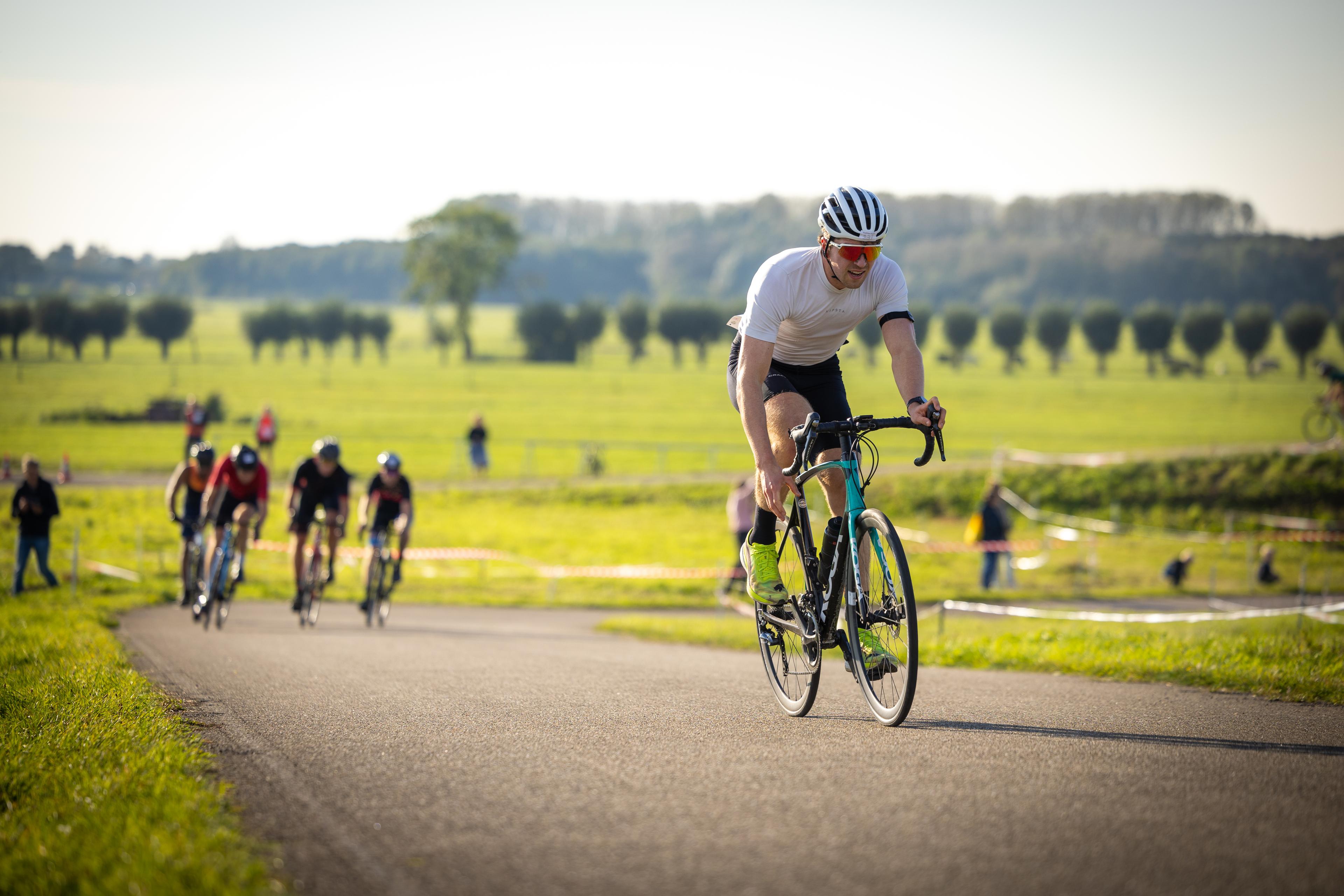 Maarten competing in Utrecht Duathlon 2024